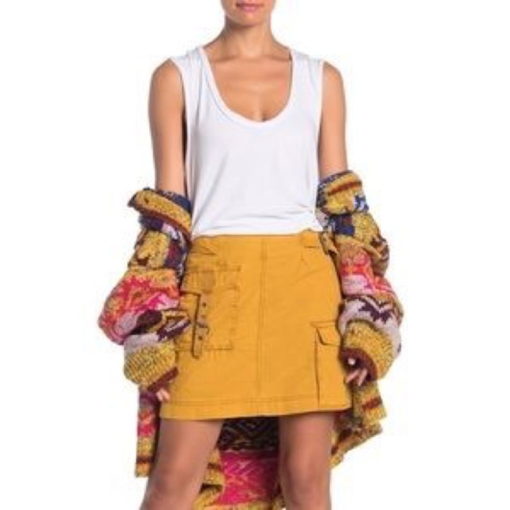 Free People Erika Utility Skirt